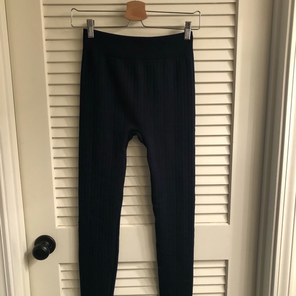 Navy Blue Nautica Fleece Lined Tights - Picture 3 of 7